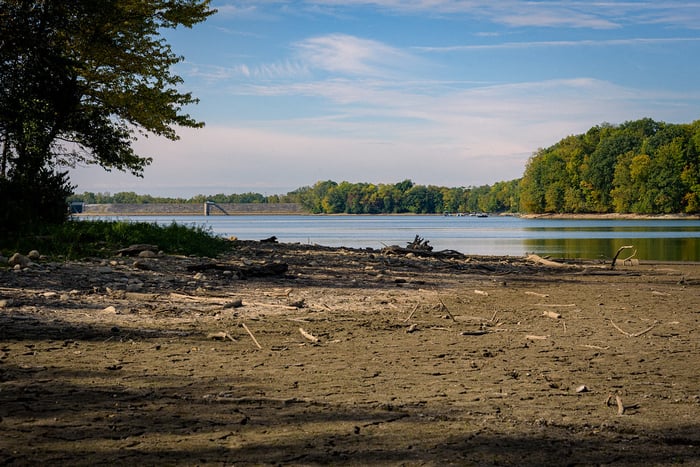 Image for Low Water at Middlefork Reservoir