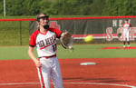 Image for Kamdyn DePew flirts with perfection in Richmond softball's season-ending sectional loss