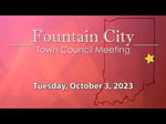 Image for Town of Fountain City Town Council Meeting of October 3, 2023.