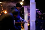 Image for With chainsaws roaring, Meltdown Winter Ice Festival begins