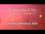 Image for Fountain City Town Council meeting of February 6, 2024