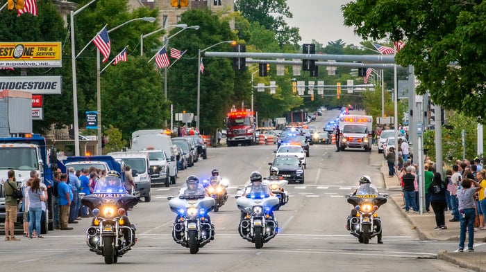 Image for Procession for Fallen Richmond Police Officer, Seara Burton