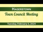 Image for Hagerstown Town Council Meeting of February 5, 2024