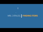 Image for Browsing & Finding Library Materials: New MRL Catalog