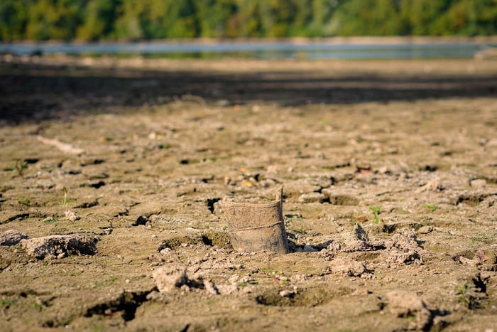 Image for Low Water at Middlefork Reservoir