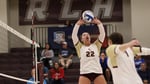 Image for Volleyball scores eight aces in four-set win