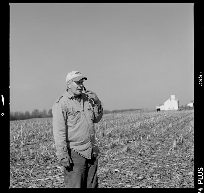 Image for Farmer with Cell Phone in Field 10102202