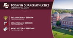 Image for Today in Quaker Athletics (9/12/23)