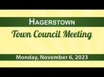 Image for Hagerstown Town Council meeting of November 6, 2023.