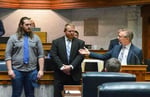 Image for Centerville's Memphis Lee honored at Indiana Statehouse for winning Colts Man of Year