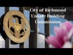 Image for City of Richmond Unsafe Building Commission Meeting of September 15, 2026
