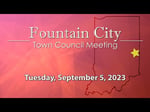 Image for Fountain City Town Council Meeting of September 5, 2023.