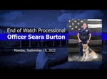 Image for Officer Seara Burton End of Watch Processional