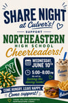 Image for The Northeastern High School Cheerleaders will be hosting the dining r...