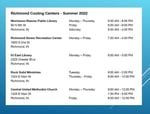 Image for Richmond Cooling Stations! 