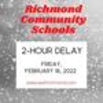 Image for 2-Hour Delay FRIDAY, FEBRUARY 18, 2022