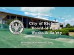 Image for City of Richmond Board of Public Works and Safety Meeting of November 16, 2023