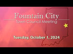 Image for Fountain City town Council Meeting of October 1, 2024