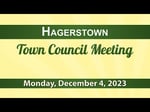 Image for Hagerstown Town Council Meeting of December 4, 2023