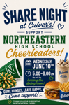 Image for Support your NHS Cheerleaders TONIGHT at Culvers!