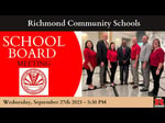 Image for Richmond Community Schools School Board of Trustees Work Session -October 10th, 2023