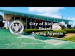 Image for City of Richmond Board of Zoning Appeals of October 11, 2023