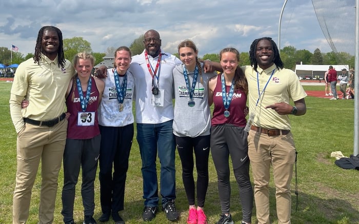 Image for Six Quakers earn all-conference honors at championship meet