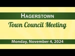 Image for Hagerstown Town Council Meeting of November 4, 2024