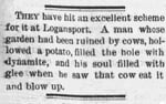Image for Out of Our Past: 1881 Richmond Item 'reported' a parody about a missionary