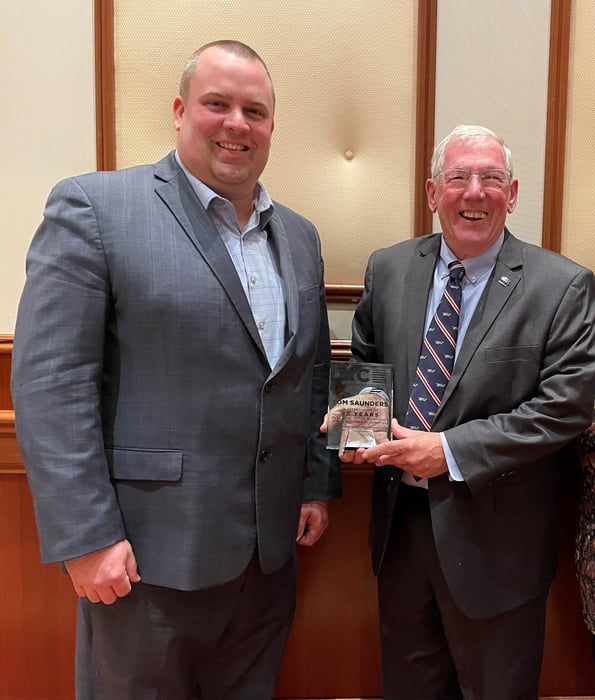 Image for State Rep. Tom Saunders receives public service award from Build Indiana Council