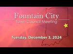 Image for Fountain City Town Council Meeting of December 3, 2024.