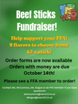 Image for FFA Beef Stick Fundraiser! Now until October 14th!