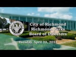 Image for City of Richmond Parks Department Meeting of April 23, 2024