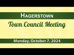 Image for Hagerstown Town Council Meeting October 7, 2024