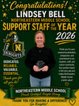 Image for NMS Support Staff of the Year