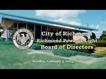 Image for City of Richmond Power and Light Board of Directors Meeting of February 5, 2024