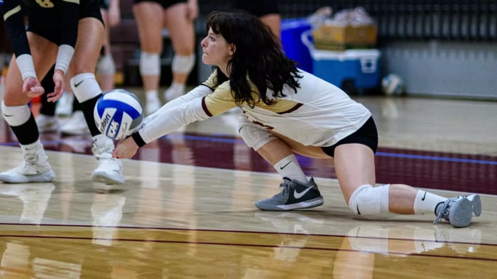 Image for Bizjak scores 1,000th dig in sweep against Capital