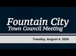 Image for Fountain City Town Council of August 8, 2026