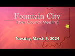Image for Fountain City Town Council Meeting of March 5, 2024