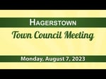 Image for Hagerstown Town Council meeting of August 7, 2023