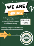 Image for Northeastern Wayne School is seeking a qualified candidates for Substi...