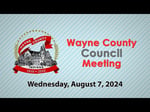 Image for Wayne County Council Meeting of August 7, 2024