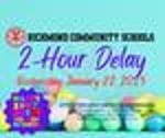 Image for 2-Hour Delay Wednesday, January 22, 2025