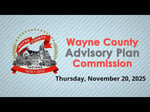 Image for Wayne County Advisory Plan Commission of Wednesday, January 15, 2026