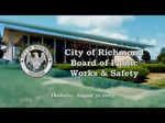 Image for City of Richmond Board of Public Works and Safety of August 31, 2023