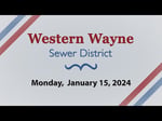 Image for Western Wayne Sewer District Meeting of January 15, 2024