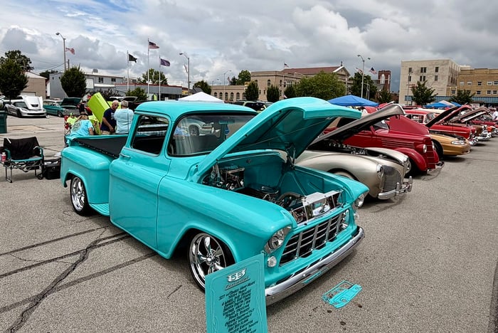 Image for Car owners display their cars for car enthusiasts to help raise funds and awareness during the 2nd A...