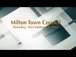 Image for Milton Town Council Meeting of November 14, 2023