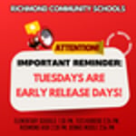 Image for 📢 IMPORTANT REMINDER: Tuesday Early Release Days!