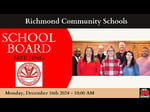 Image for Richmond Community Schools Board of Trustees Work Session: Policy Review - December 16th, 2024